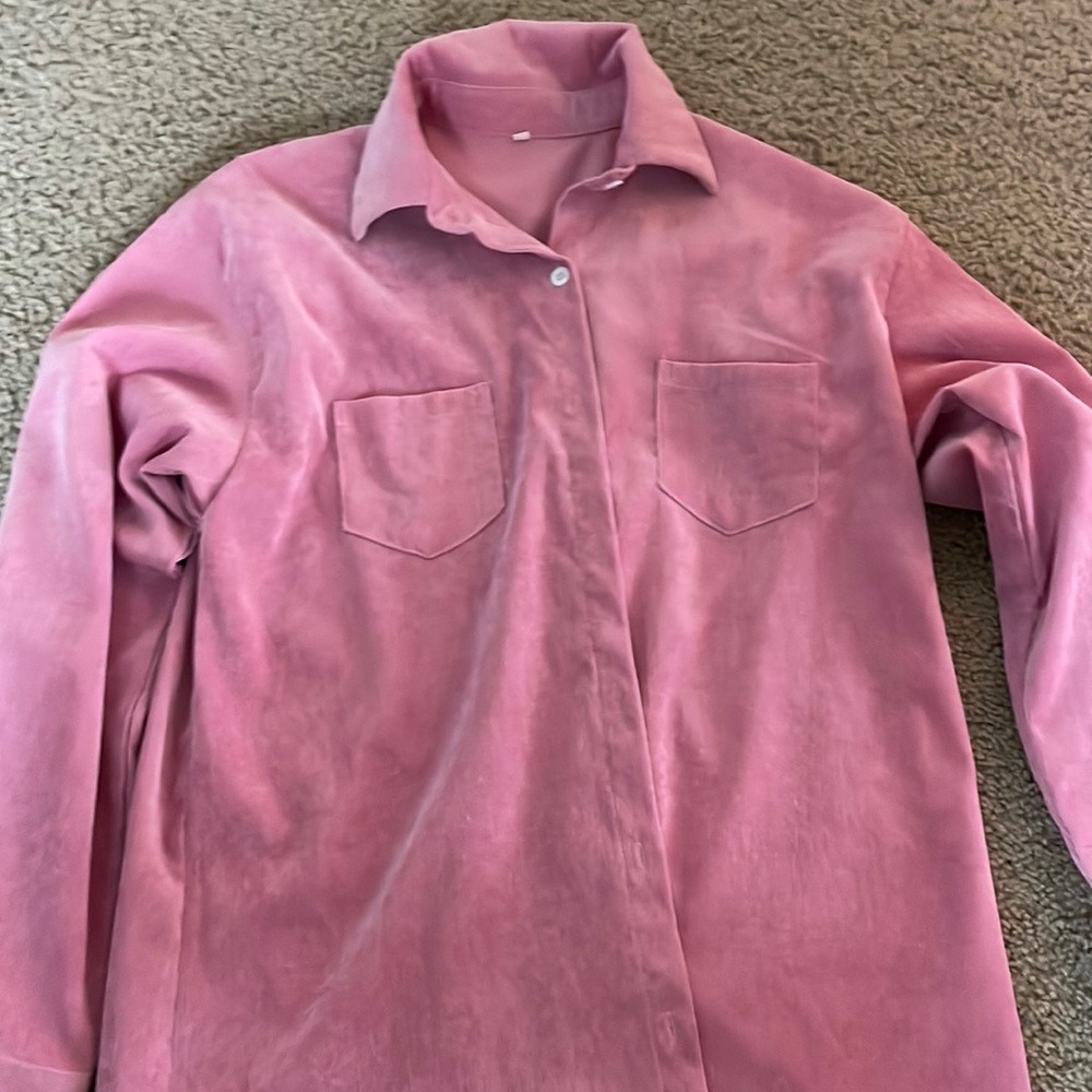 Oversized corduroy shirt